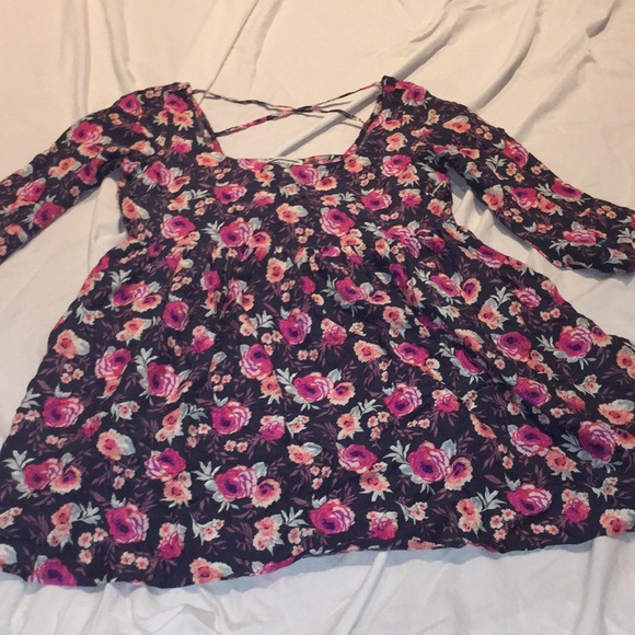 American Eagle Blue Floral Print Short Sleeve Dress- Size XXL American Eagle  Outfitters | Dresses | 399 American Eagle Plus Size ...